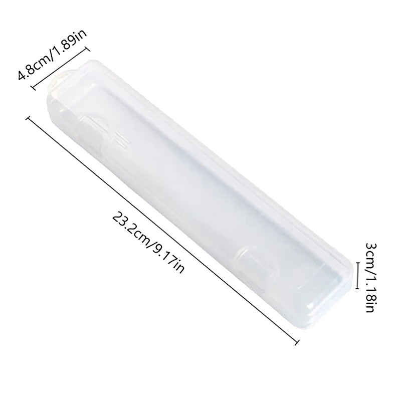 15/19/23CM Portable Makeup Brush Organizer Eyebrow Pencil Storage Box With Cover Transparent Plastic Storage Box Accessories