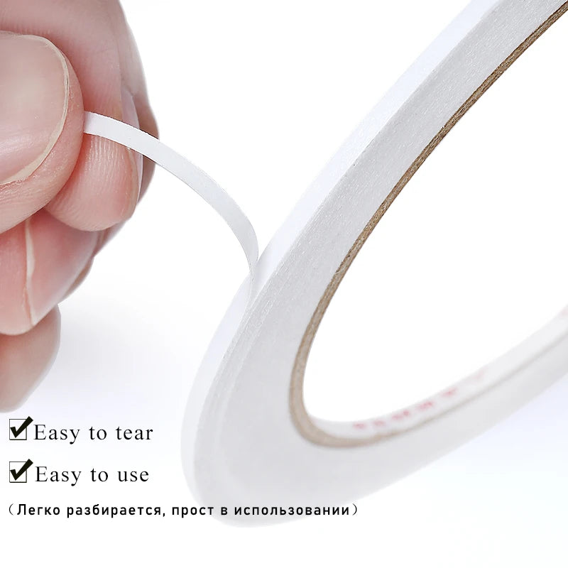 40m/Set Easy fan Tapes 3D Volume Eyelash Extension Supplies Graft Pallet Lashes Holder Display Stand Sticky Strip Makeup Tools