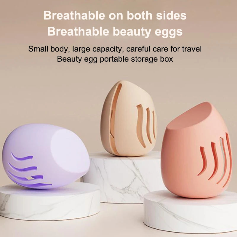 Makeup Sponge Case Holder Puff Case Make Up Accessories Cosmetics Holder Empty Cosmetic Colorful Puffs Box