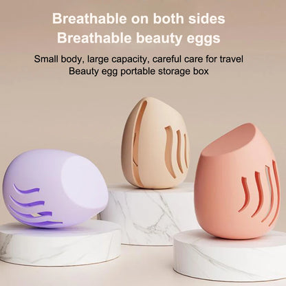Makeup Sponge Case Holder Puff Case Make Up Accessories Cosmetics Holder Empty Cosmetic Colorful Puffs Box