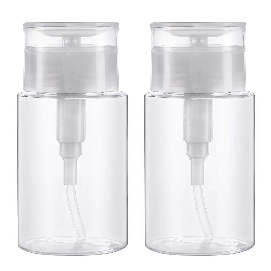 100ml Refillable Empty Press Clear Dispenser Liquid Container Pump Bottle Remover Cleaner Polish Makeup Manicure Tools Accessory
