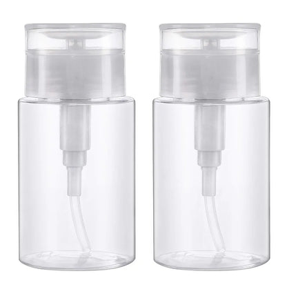 100ml Refillable Empty Press Clear Dispenser Liquid Container Pump Bottle Remover Cleaner Polish Makeup Manicure Tools Accessory