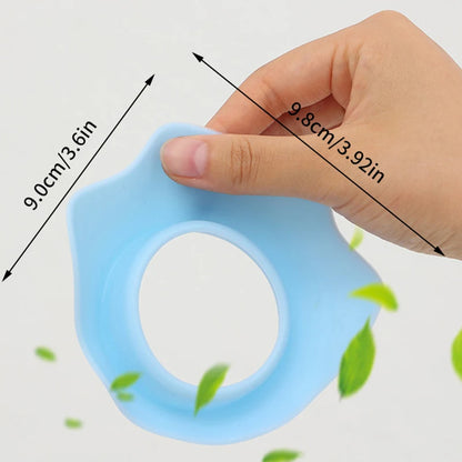 1 Pair Washing Face Wrist Watch Band Flower Shape Silicone Solid Color Waterproof Hair Accessories Head Wrap Makeup Care Tool