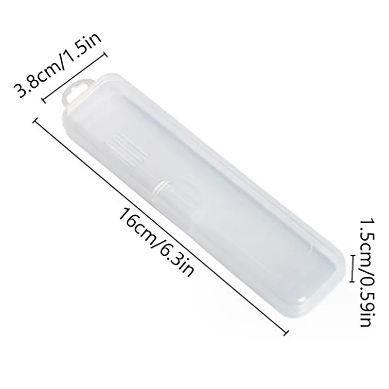 15/19/23CM Portable Makeup Brush Organizer Eyebrow Pencil Storage Box With Cover Transparent Plastic Storage Box Accessories