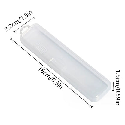 15/19/23CM Portable Makeup Brush Organizer Eyebrow Pencil Storage Box With Cover Transparent Plastic Storage Box Accessories