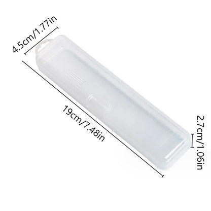 15/19/23CM Portable Makeup Brush Organizer Eyebrow Pencil Storage Box With Cover Transparent Plastic Storage Box Accessories