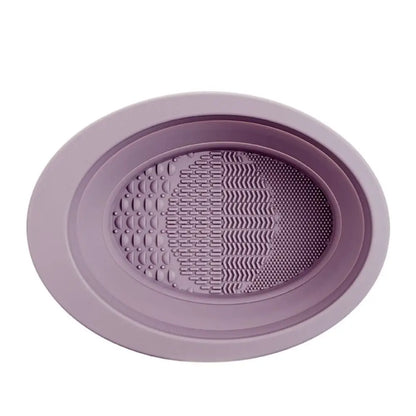 Silicone Makeup Brush Cleaning Bowl Beauty Cosmetic Brush Cleaner Makeup Brush Cleaning Mat Korean Style Multifunction