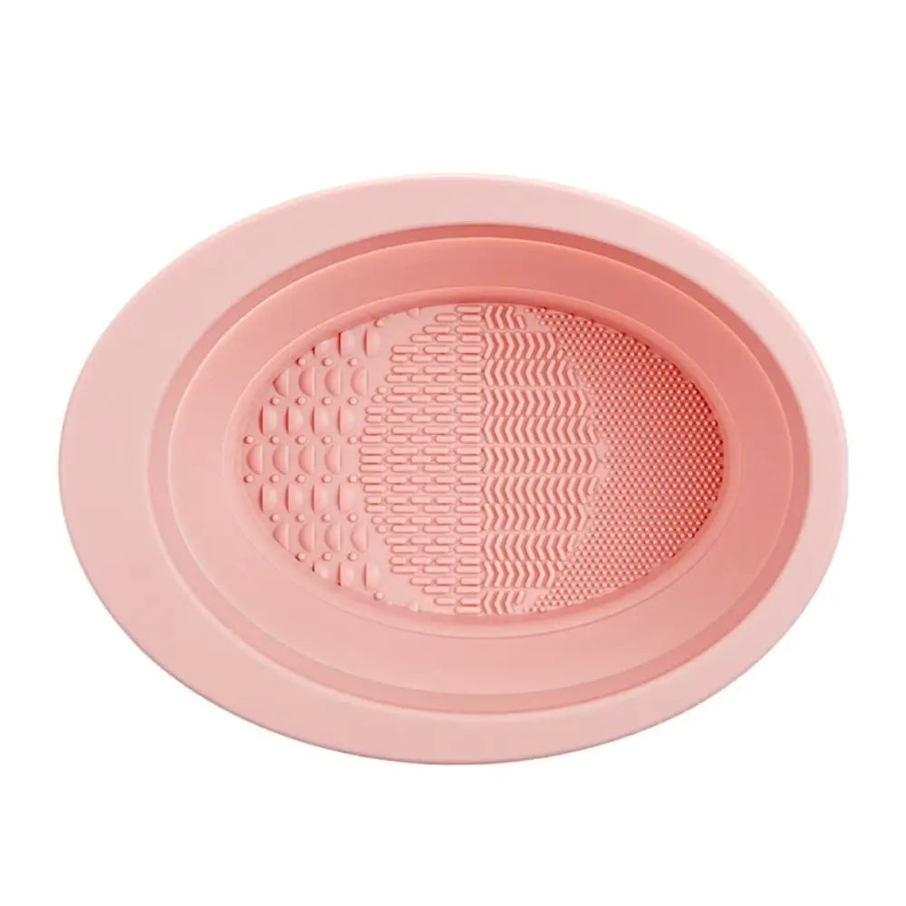 Silicone Makeup Brush Cleaning Bowl Beauty Cosmetic Brush Cleaner Makeup Brush Cleaning Mat Korean Style Multifunction