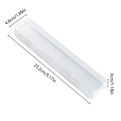 15/19/23CM Portable Makeup Brush Organizer Eyebrow Pencil Storage Box With Cover Transparent Plastic Storage Box Accessories